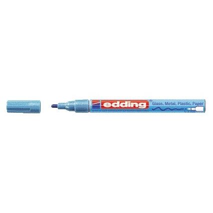 Edding - Marcador de pintura al óleo 751 1-2 mm azul metalizado