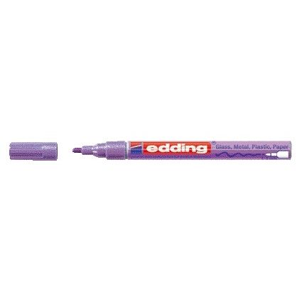 Edding - Ölbasierter Farbmarker 751 1-2 mm Metallic-Lila | 10 Stück