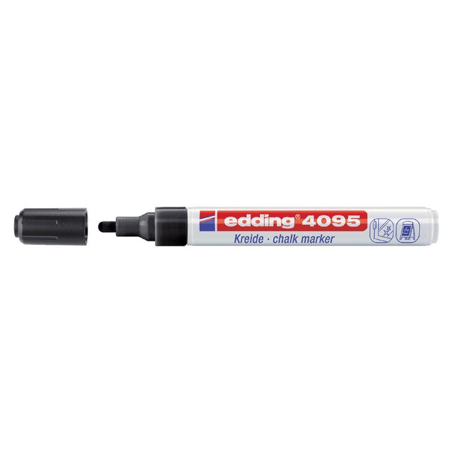 Edding - Chalkstift Edding 4095 um 2-3 mm schwarz | Außenschachtel ein 10 Stück