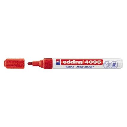 Edding - Chalk marker 4095 round 2-3mm red | 10 pieces