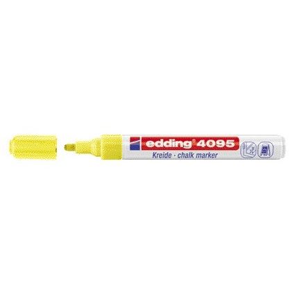 Edding -  Krijtstift  4095 rond 2-3mm neon geel | 10 stuks