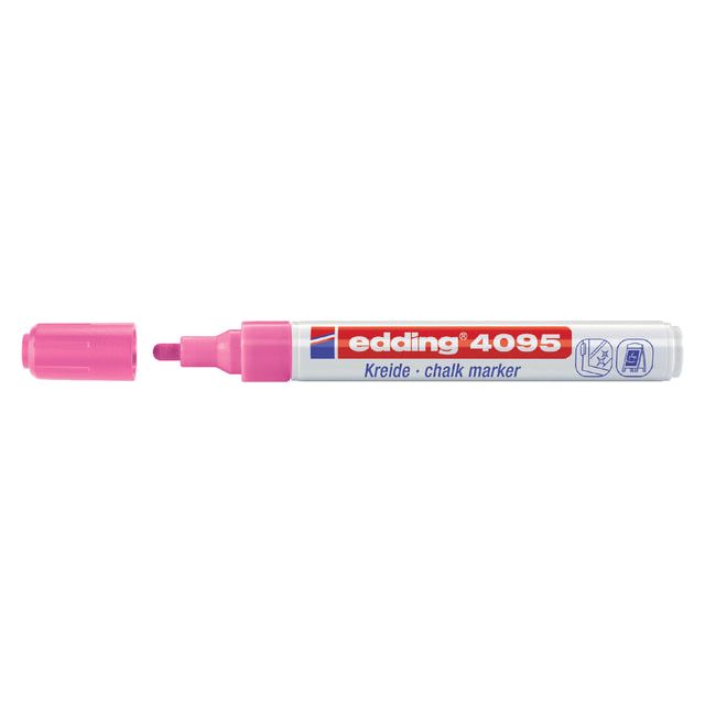 Edding - Krijtstift edding 4095 rond neon roze 2-3mm | 10 stuks