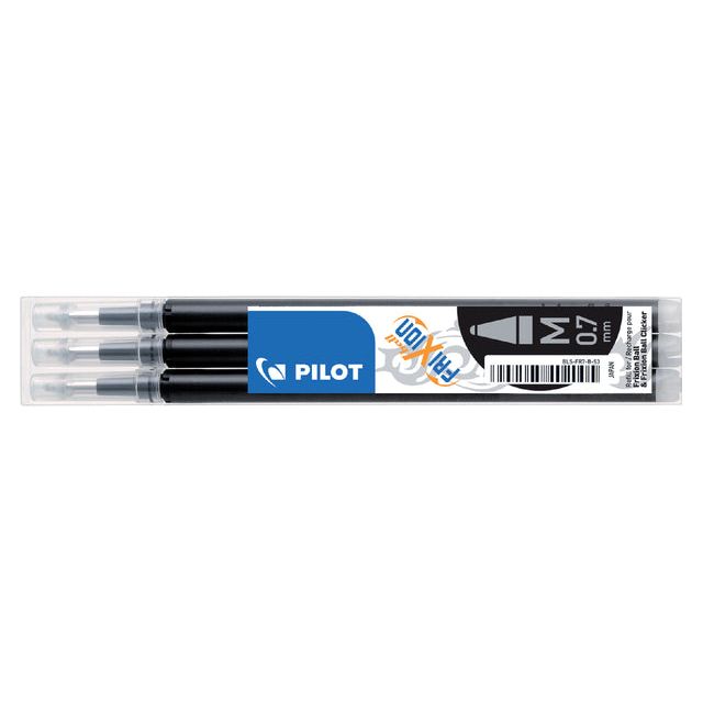 Pilot - Rollerpenvulling PILOT Frixion zwart 0.35mm | 12 stuks