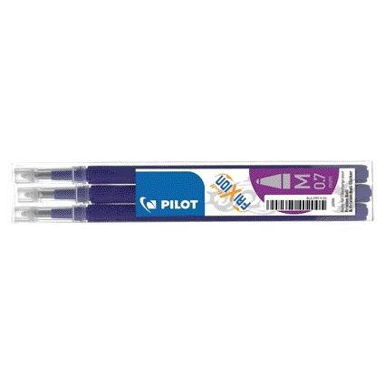 Pilot -  Rollerpenvulling  friXion medium violet set à 3 stuks