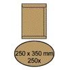 IEZZY - Envelope deed 250x350mm self-adhesive 90gr brown 250 pieces