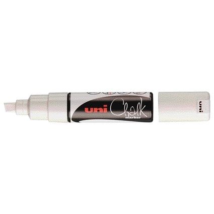 Uni-ball -  Krijtstift schuin 8.0mm wit