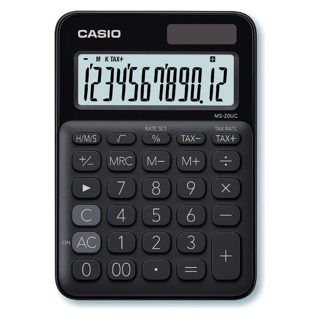 Casio - Calculatrice Casio MS -20UC Black | 1 pièce