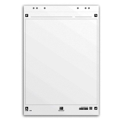 Oxford - Papel para rotafolio smart 650x980mm en blanco 90 gramos 20 hojas