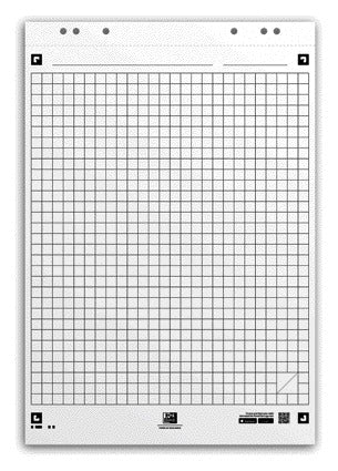 Oxford - Flipchart paper smart 650x980mm square 90 grams 20 sheets