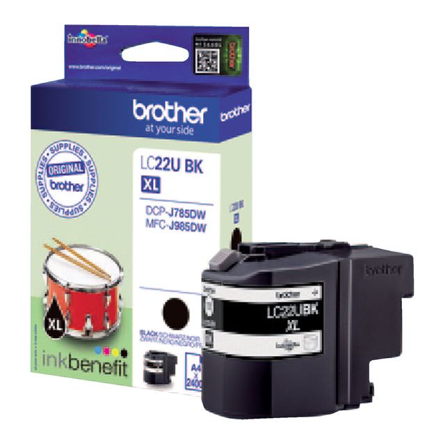 Frère - Inkcartridge Brother LC -22UBK Black | 1 pièce