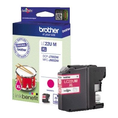 Brother -  LC22UMBP inktcartridge 1 stuk(s) Origineel Magenta