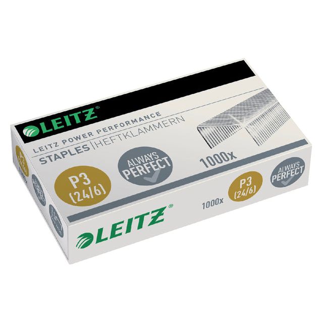 Leitz - Staples Leitz 24/6 galvanisé 1000st | Box A 1000 Piece | 100 pieces