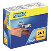 Rapid -  Nieten 24/6 verkoperd red stripe 2000st | 5 stuks