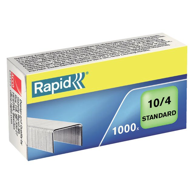 Rapid - Staples NR10 GALV Standard 1000st | Box A 1000 Piece | 20 morceaux