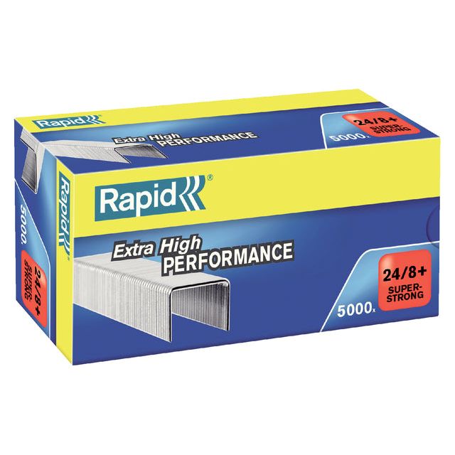 Rapid - Staples 24/8 + GALV Super Strong 5000st | Boîte de 5000 pièces