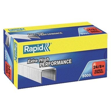 Rapid - Staples 24/8+ galvanized super strong 5000 pieces