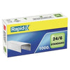 Rapid - Grapas 24/6 galvanizadas estándar 1000 piezas
