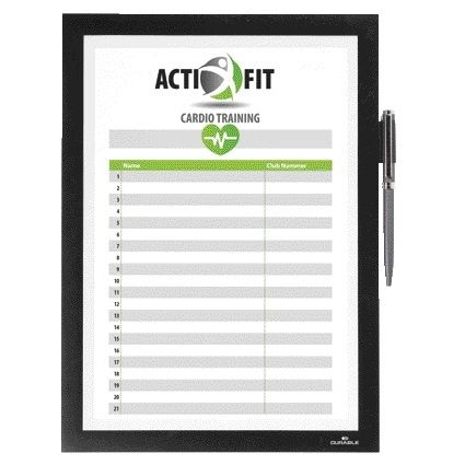 Durable - Duraframe 499301 Note A4 self-adhesive black | 10 pieces