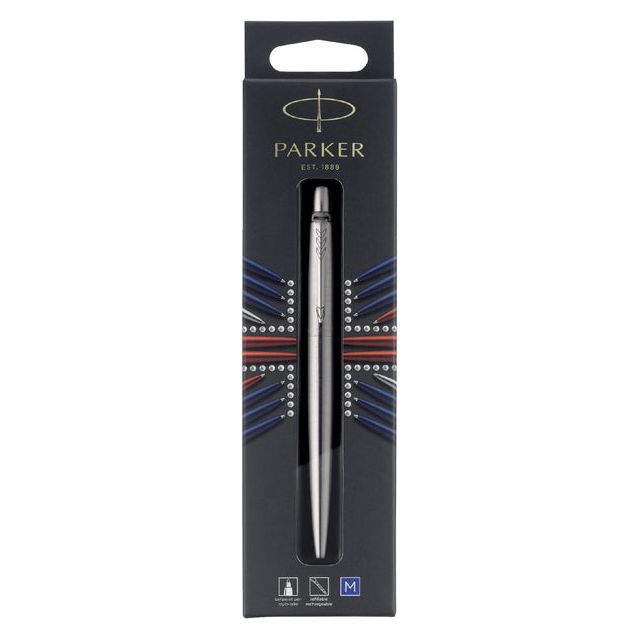 Parker - Balpen Jotter stainless steel CT medium | 6 stuks