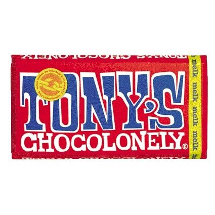 Tony's Chocolonely - Barre de lait au chocolat 180gr