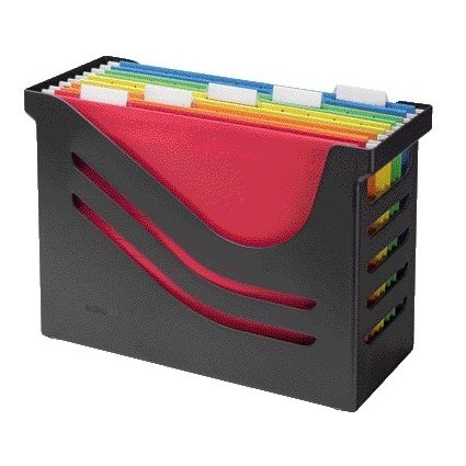 Jalema - Hanging file box Djois Re-Solution + 5 black hanging files