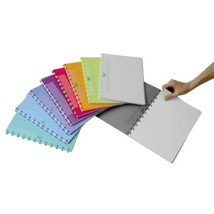Adoc - Notebook A4 diamond 5x5mm 144 pages 90gr assorted | 10 pieces