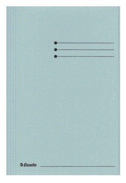 Esselte -  Dossiermap folio 3 kleppen manilla 275gr blauw | 50 stuks