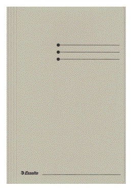 Esselte - Classeur folio 3 rabats manille 275gr gris