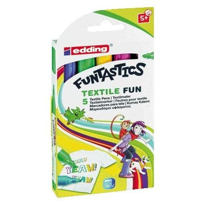 Edding -  Viltstift  17 textiel fun rond 2-3mm assorti | 10 stuks