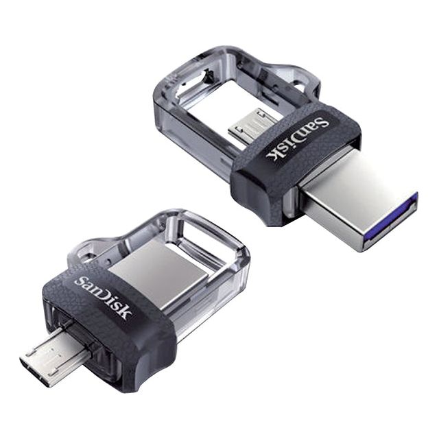 SANDISK-USB Stick Dual Drive Micro-USB-A 3.0 128 Go | Blister un 1 morceau