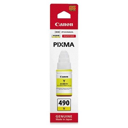 Canon -  Navulinkt  gi-490 geel