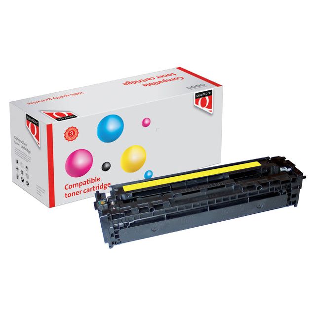 Quantore - Tonercartridge hp cb542a 125a geel