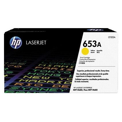 HP - Cartucho de tóner cf322a 653a amarillo