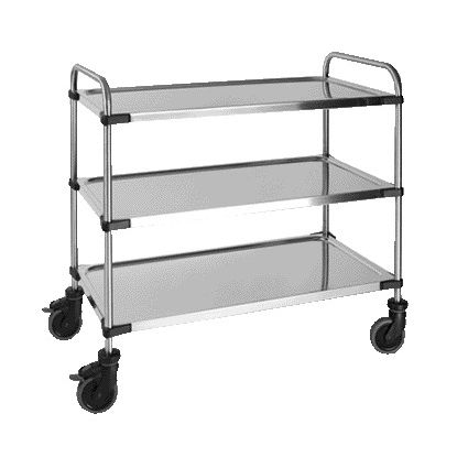 Office - Carro de servicio con 3 estantes 870x570x950mm