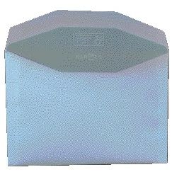 HERMES - Busta banca C6 114x162mm gommata bianca scatola da 500 pezzi
