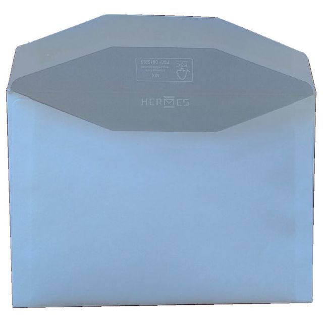 HERMES - Envelop bank C6 114x162mm gegomd wit