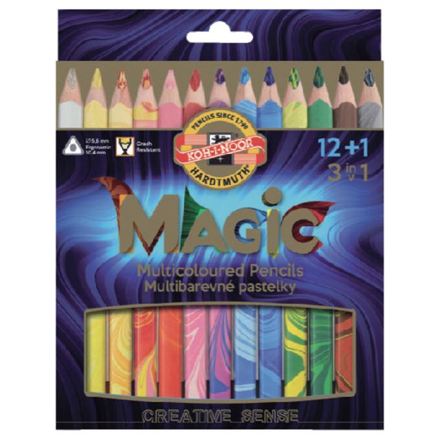 Koh-i-noor - Kleurpotloden Koh-i-Noor Magic doos 13 kleuren