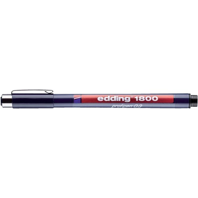 Edding - Fineliner Edding 1800 0,35 mm noir | 10 morceaux