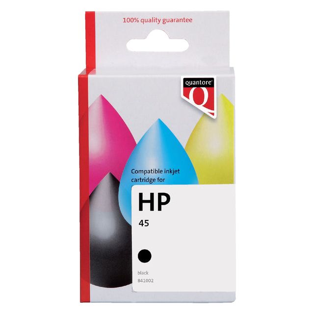 Quantore - Inkcartridge HP 45 51645cn noir | 1 pièce | 12 pièces