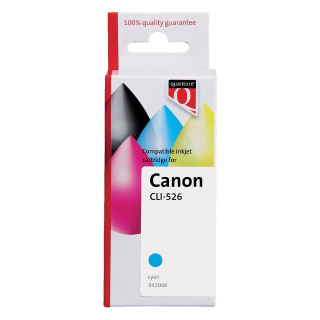 Quantore - Inkcartridge Canon CLI -526 bleu | 1 pièce | 35 pièces