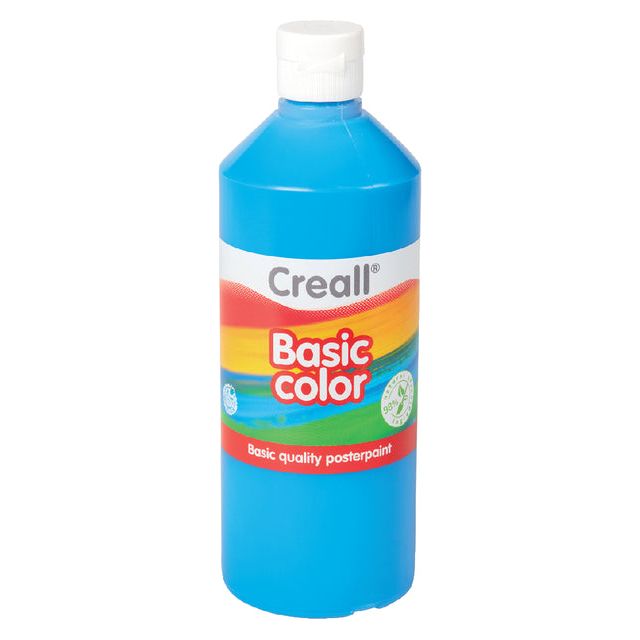 Creall - Plakkaatverf basic 10 primair blauw 500ml | 6 stuks