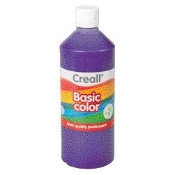 Creall - Gouache básico morado 500ml | 6 piezas