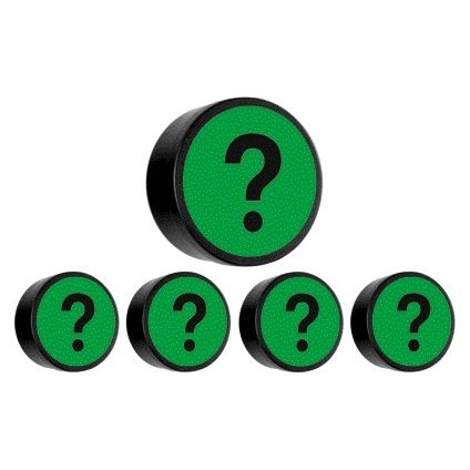 Smit Visual - Magnete punto interrogativo 35mm verde 5 pezzi