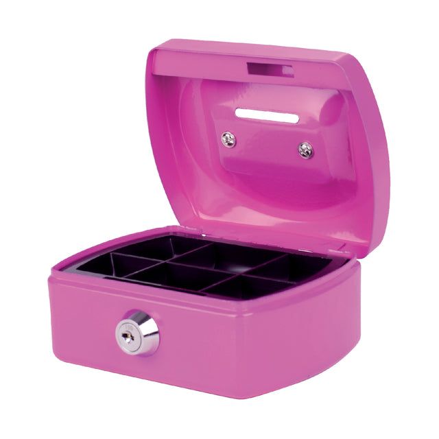 Pavo - Geldbox Pavo 125x95x60mm mit Slot Pink | 1 Stück