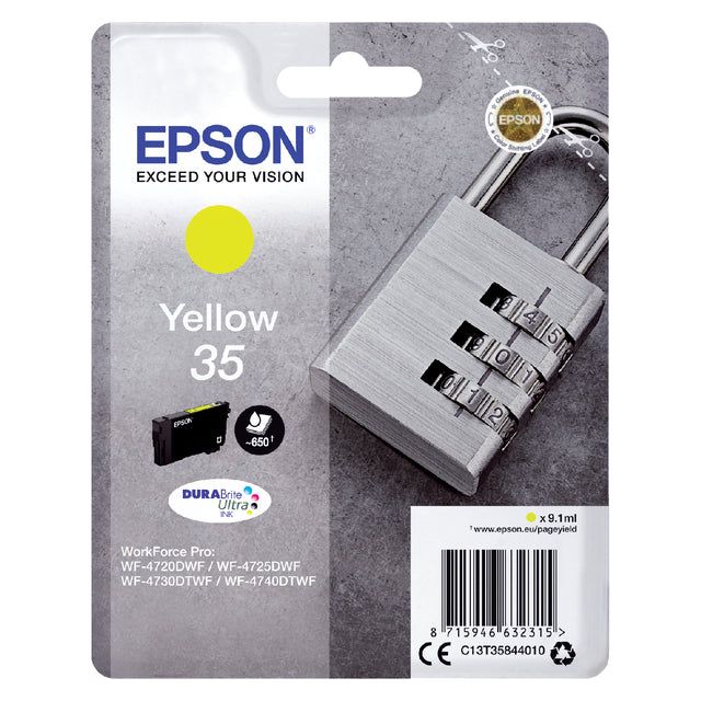 Epson - Inkcartridge Epson 35 T3584 Yellow | Blasen Sie ein 1 Stück