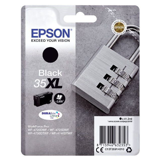 EPSON - Inkcartridge 35 XL, 41,2 ml, OEM C13T35914010, noir