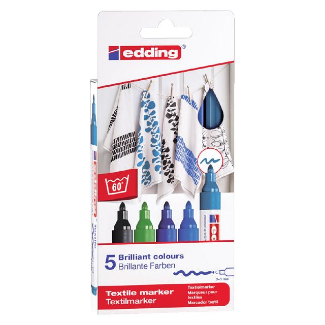 Edding - Felt -Tip Edding 4500 textile autour de 2 à 3 mm frais ASD