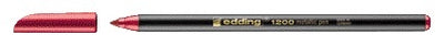 Edding - Fineliner 1200 072 rosso metallizzato fine | 10 pezzi