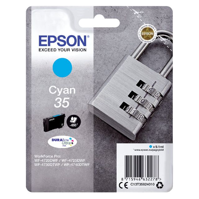 Epson - Inkcartridge Epson 35 T3582 Blue | Blasen Sie ein 1 Stück