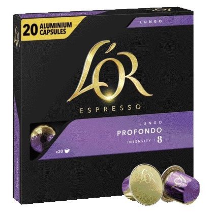 L'or - Tazas de café espresso Lungo Profondo 20 piezas